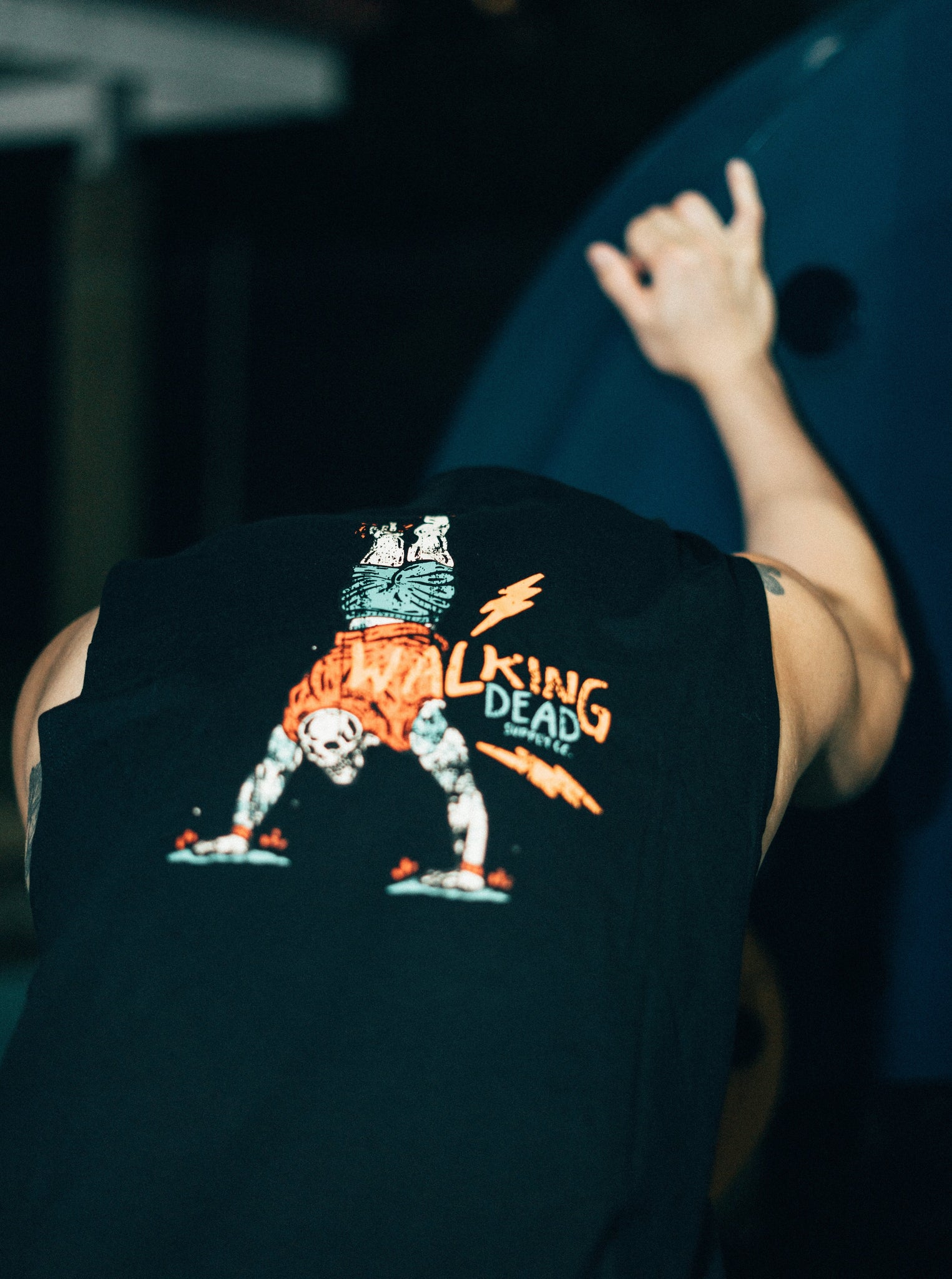 Walking Dead Crop, Sleeved Crop and Tanks in Midnight Black