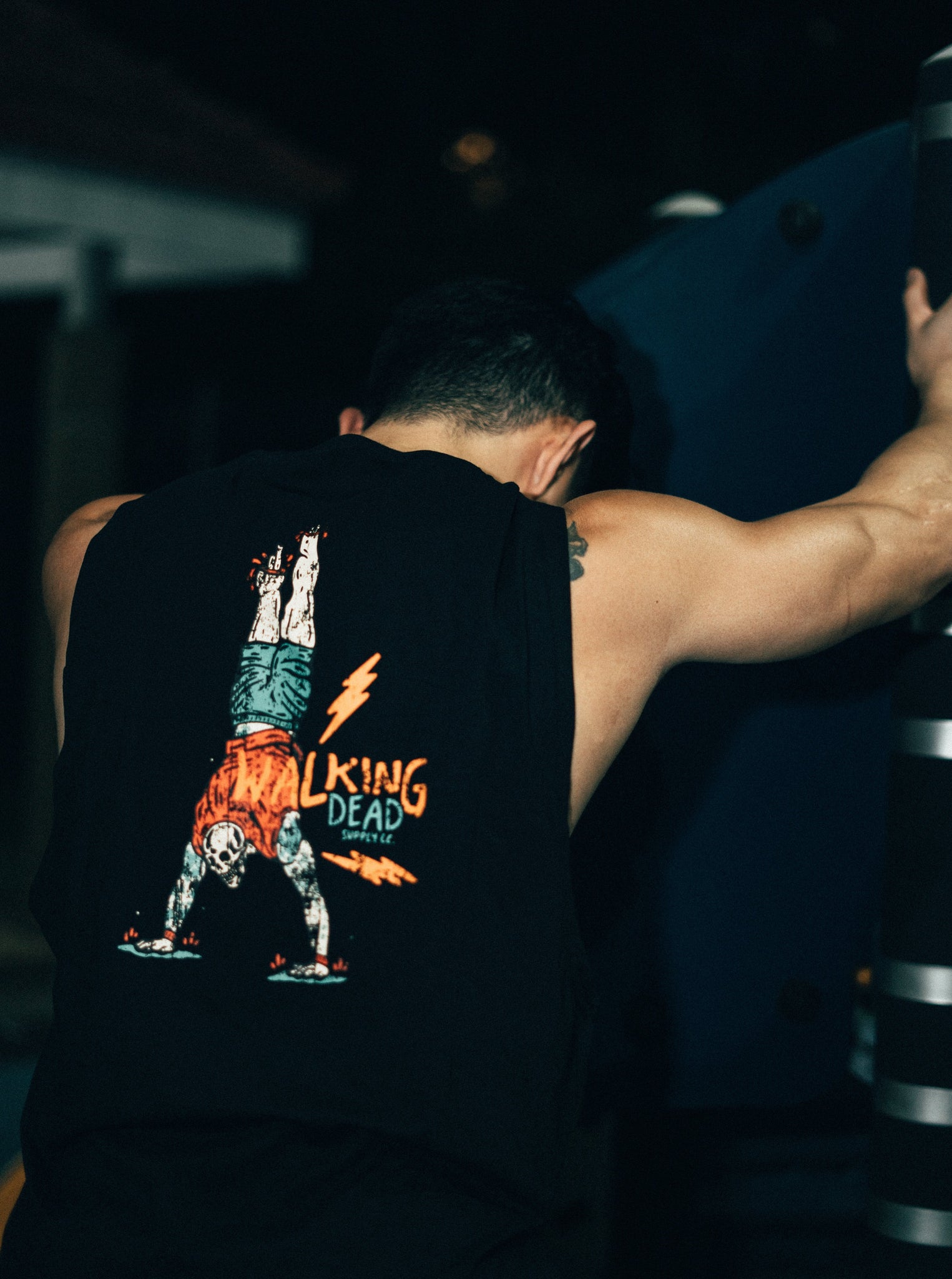 Walking Dead Crop, Sleeved Crop and Tanks in Midnight Black